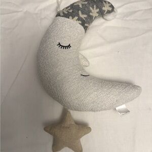 Mud Pie Sleeping Moon with Star Pull Musical Mobile